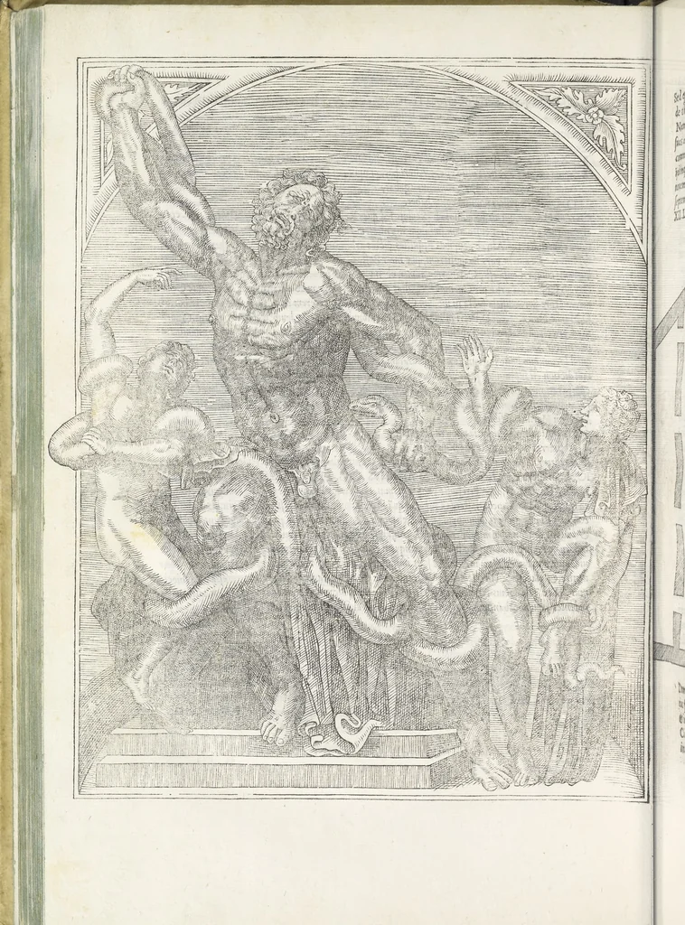 An illustration from Vrbis Romae topographia : nvper ab ipso avctore nonnvllis erroribvs svblatis emandata, addita etiam interpretatione nominum quæ unica litera uel syllaba in antiquis titulis scripta inueniuntur : cvi etiam ab eodem adiectae svnt qvam breuissimæ obseruationes de prænomine, nomine, & cognomine de quibus etsi multi multa scripsere nemo tamen hactenus rei ueritatem attigisse videtur, 1544, leaf 109