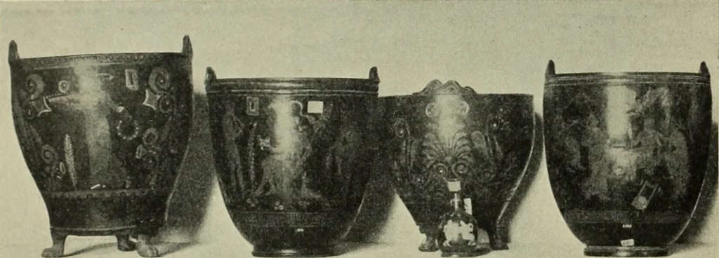 An illustration from Griechische Bronzeeimer im Berliner Antiquarium, 1914, leaf 13