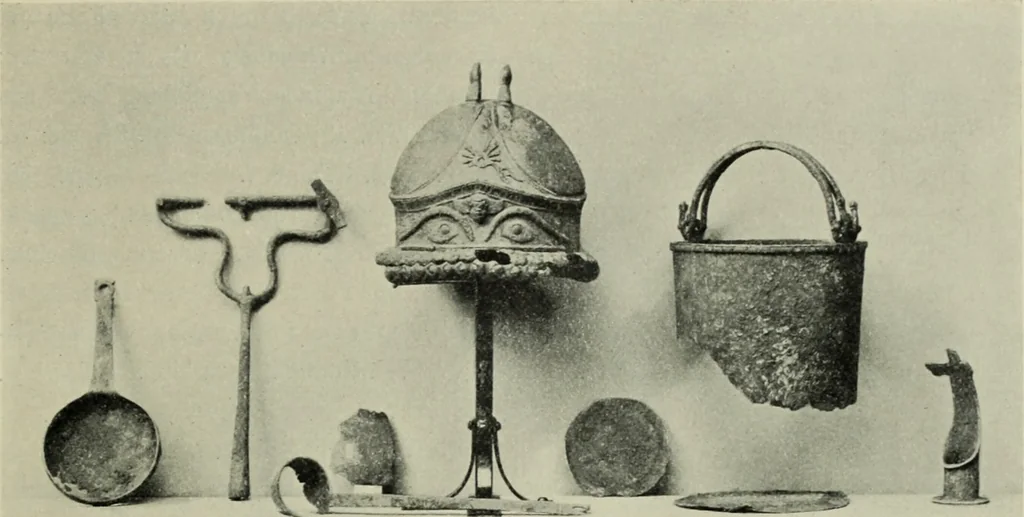 An illustration from Griechische Bronzeeimer im Berliner Antiquarium, 1914, leaf 16