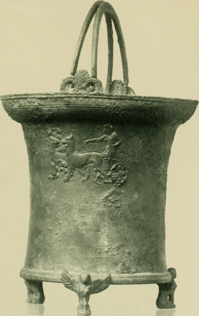 An illustration from Griechische Bronzeeimer im Berliner Antiquarium, 1914, leaf 42