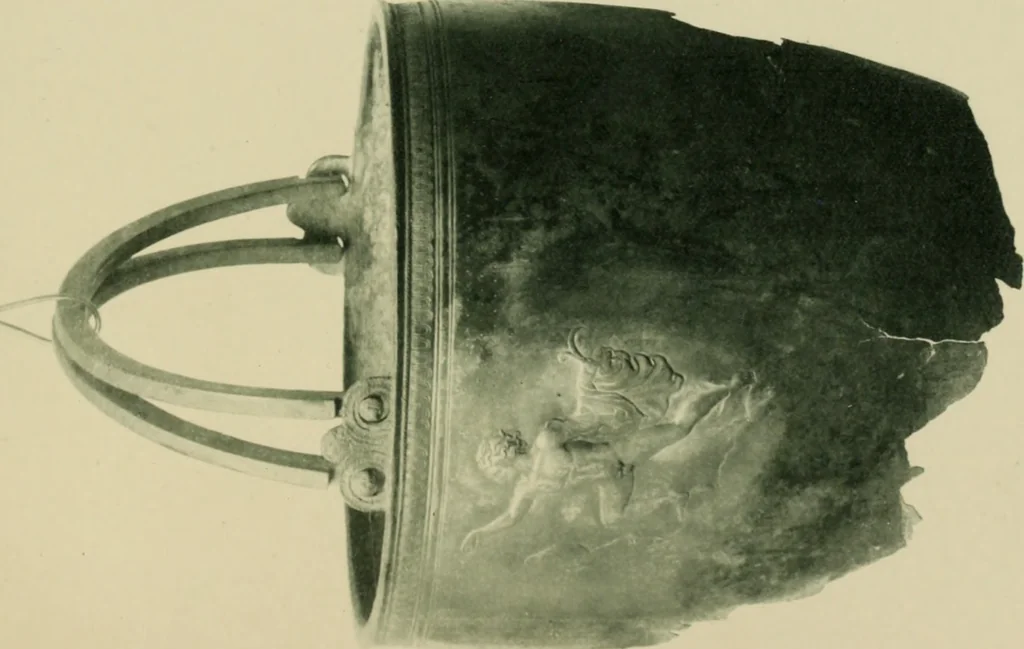 An illustration from Griechische Bronzeeimer im Berliner Antiquarium, 1914, leaf 42