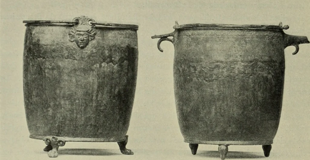 An illustration from Griechische Bronzeeimer im Berliner Antiquarium, 1914, leaf 9