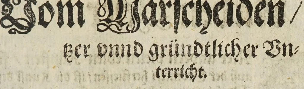 An illustration from Gründtlicher Bericht vom Feldmessen, wie man allerley Felder, Wiesen, Wälde, vnd andere Ort, durch wahren geometrischen Grund abmessen vnd Erkundigen solle : darinnen sonderlich die grosse Irrthumben, so bisshero in dieser Kunst vorgangen, eröffnet vnd verbessert werden : dessgleichen von dem Marscheiden, Bergwercken, Wasserwagen, vnd andern herrlichen Erfindungen nutzlicher Bericht., 1615, leaf 255