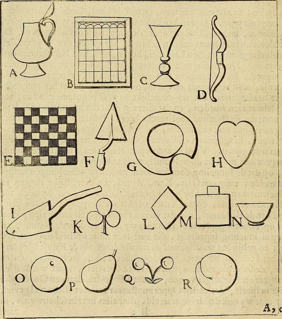 An illustration from Grondlegginge ter teekenkonst : zynde een korte en zeekere weg om door middel van de geometrie of meetkunde, de teeken-konst volkomen te leeren, 1701, leaf 33