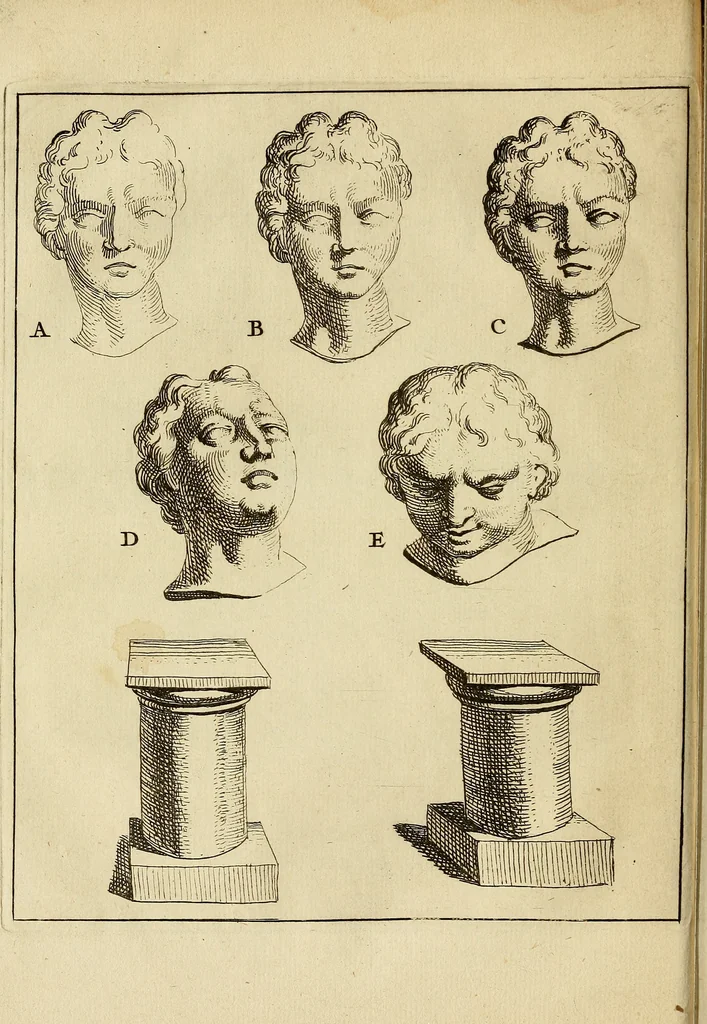 An illustration from Grondlegginge ter teekenkonst : zynde een korte en zeekere weg om door middel van de geometrie of meetkunde, de teeken-konst volkomen te leeren, 1701, leaf 49