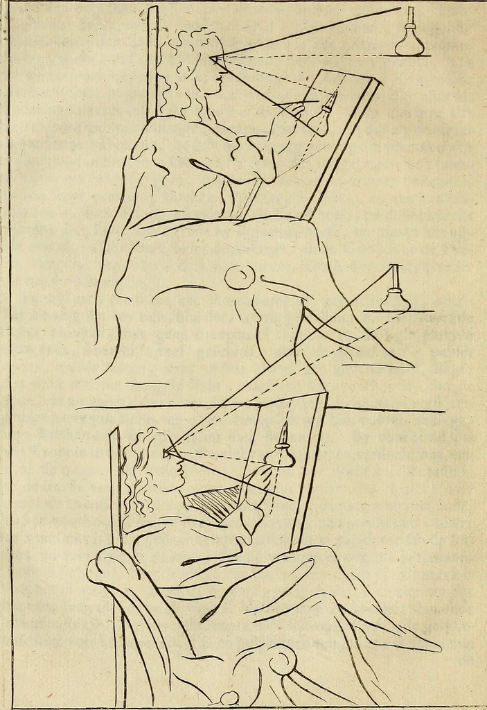 An illustration from Grondlegginge ter teekenkonst : zynde een korte en zeekere weg om door middel van de geometrie of meetkunde, de teeken-konst volkomen te leeren, 1701, leaf 63