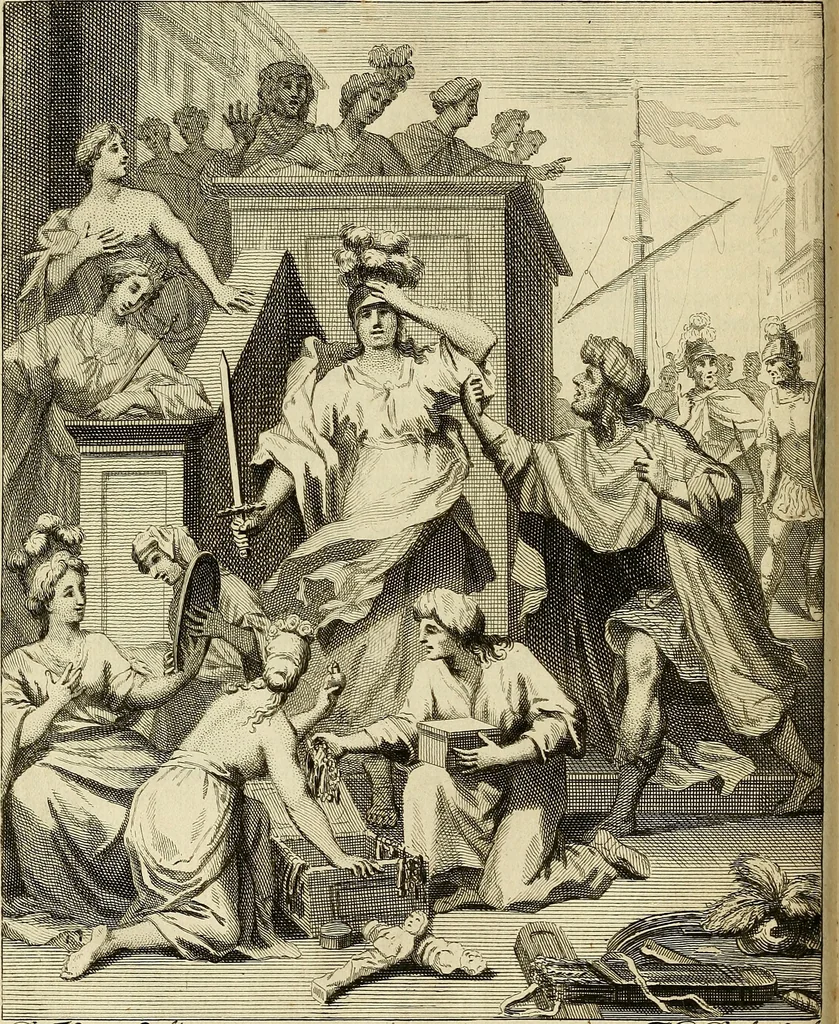An illustration from Grondlegginge ter teekenkonst : zynde een korte en zeekere weg om door middel van de geometrie of meetkunde, de teeken-konst volkomen te leeren, 1701, leaf 67