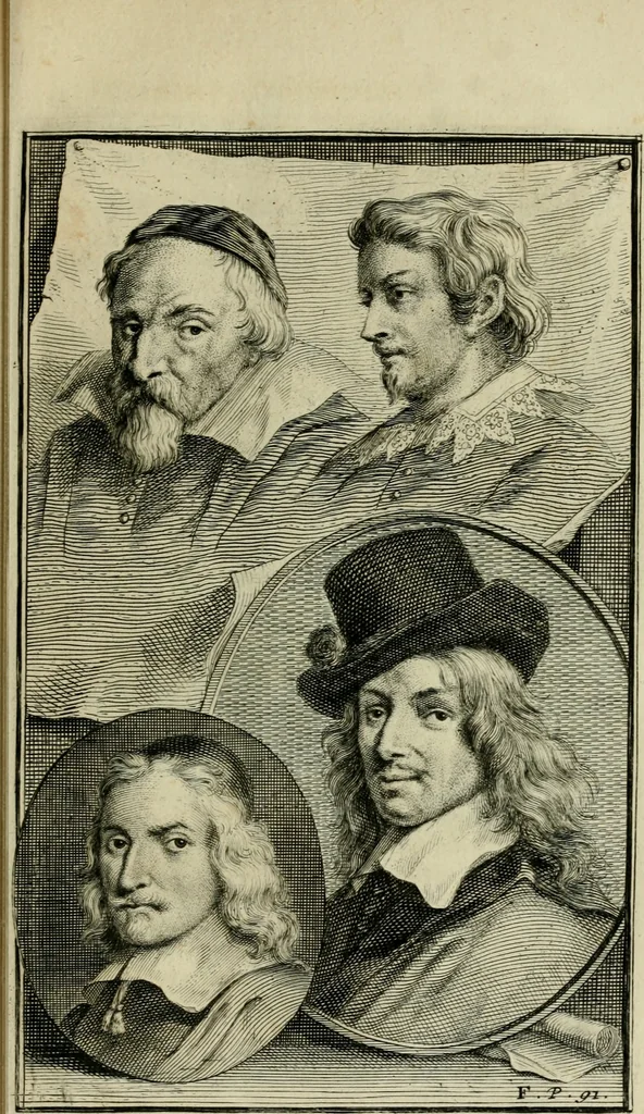 An illustration from De groote schouburgh der Nederlantsche konstschilders en schilderessen : waar van 'er veele met hunne beeltenissen ten tooneel verschynen, en hun levensgedrag en konstwerken beschreven worden: zynde een vervolg op het Schilderboek van K. v. Mander ..., 1753, leaf 122