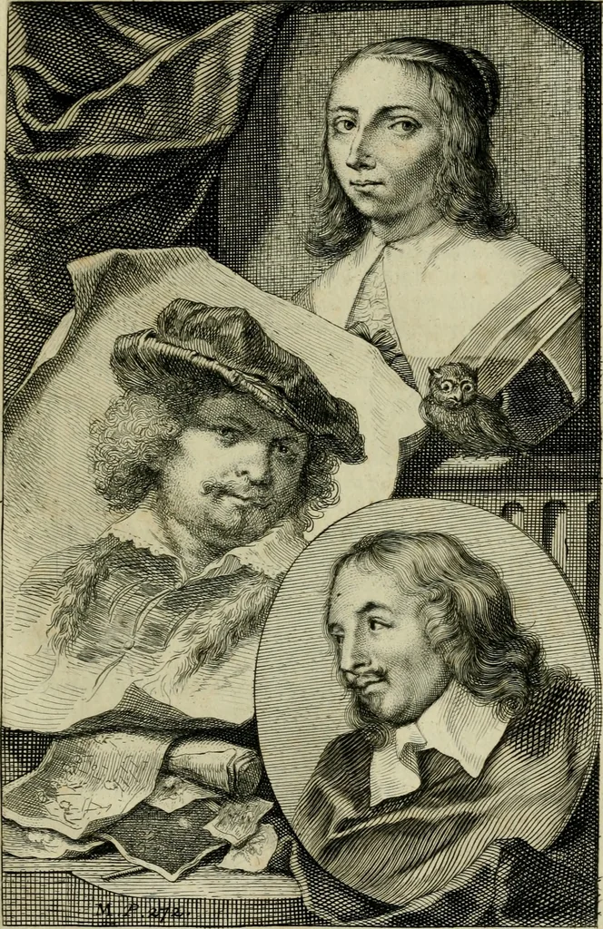 An illustration from De groote schouburgh der Nederlantsche konstschilders en schilderessen : waar van 'er veele met hunne beeltenissen ten tooneel verschynen, en hun levensgedrag en konstwerken beschreven worden: zynde een vervolg op het Schilderboek van K. v. Mander ..., 1753, leaf 318