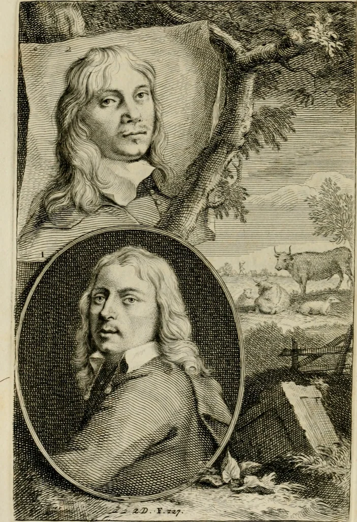 An illustration from De groote schouburgh der Nederlantsche konstschilders en schilderessen : waar van 'er veele met hunne beeltenissen ten tooneel verschynen, en hun levensgedrag en konstwerken beschreven worden: zynde een vervolg op het Schilderboek van K. v. Mander ..., 1753, leaf 145