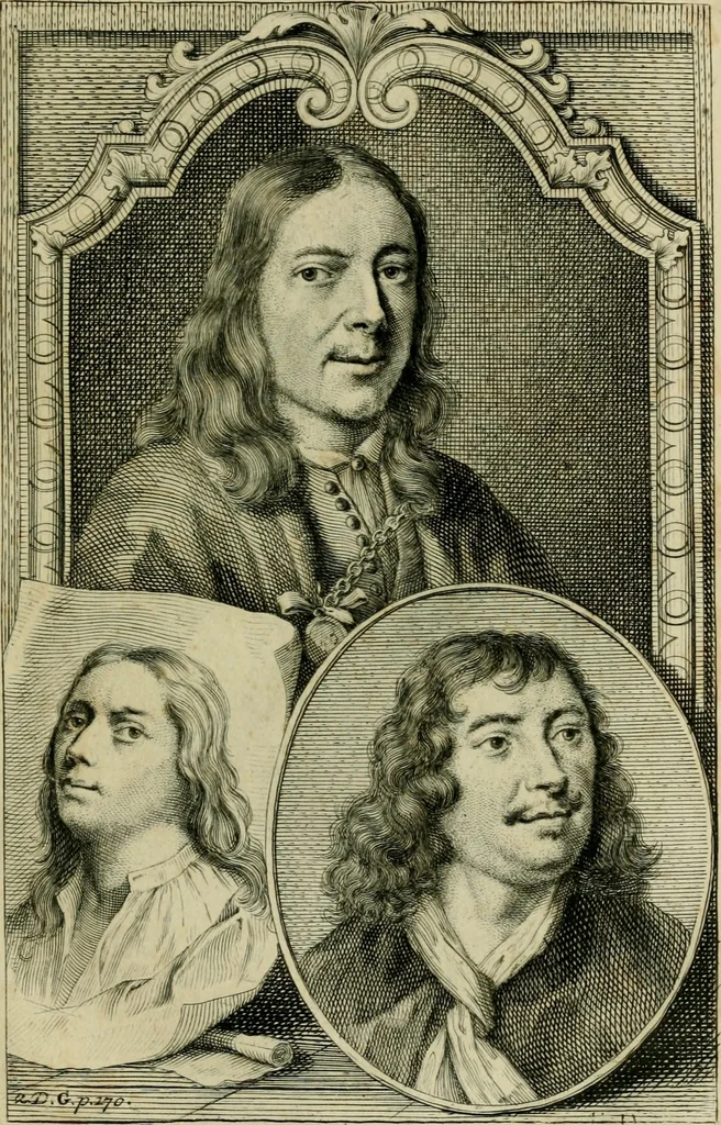 An illustration from De groote schouburgh der Nederlantsche konstschilders en schilderessen : waar van 'er veele met hunne beeltenissen ten tooneel verschynen, en hun levensgedrag en konstwerken beschreven worden: zynde een vervolg op het Schilderboek van K. v. Mander ..., 1753, leaf 190