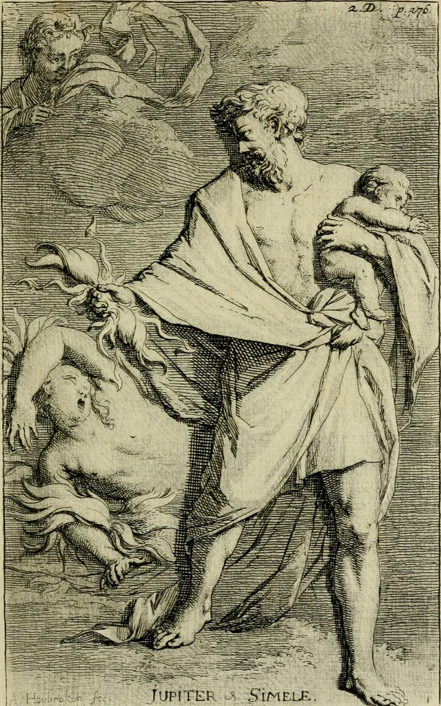 An illustration from De groote schouburgh der Nederlantsche konstschilders en schilderessen : waar van 'er veele met hunne beeltenissen ten tooneel verschynen, en hun levensgedrag en konstwerken beschreven worden: zynde een vervolg op het Schilderboek van K. v. Mander ..., 1753, leaf 198