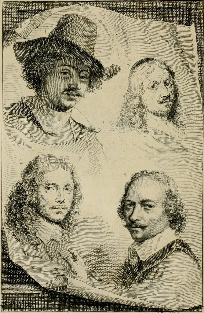 An illustration from De groote schouburgh der Nederlantsche konstschilders en schilderessen : waar van 'er veele met hunne beeltenissen ten tooneel verschynen, en hun levensgedrag en konstwerken beschreven worden: zynde een vervolg op het Schilderboek van K. v. Mander ..., 1753, leaf 91