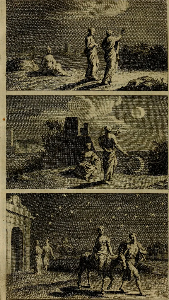 An illustration from Groot schilderboek : waar in de schilderkonst in al haar deelen grondig werd onderweezen, ook door redeneeringen en printverbeeldingen verklaard : met voorbeelden uyt de beste konst-stukken der oude en nieuwe puyk-schilderen bevestigd : en derzelver wel- en misstand aangeweezen, 1712, leaf 401