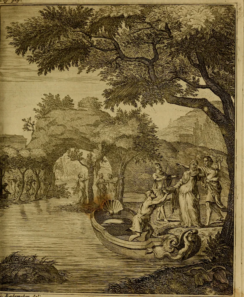 An illustration from Groot schilderboek : waar in de schilderkonst in al haar deelen grondig werd onderweezen, ook door redeneeringen en printverbeeldingen verklaard : met voorbeelden uyt de beste konst-stukken der oude en nieuwe puyk-schilderen bevestigd : en derzelver wel- en misstand aangeweezen, 1712, leaf 524