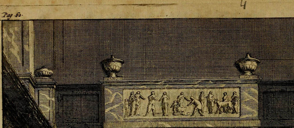 An illustration from Groot schilderboek : waar in de schilderkonst in al haar deelen grondig werd onderweezen, ook door redeneeringen en printverbeeldingen verklaard : met voorbeelden uyt de beste konst-stukken der oude en nieuwe puyk-schilderen bevestigd : en derzelver wel- en misstand aangeweezen, 1712, leaf 655
