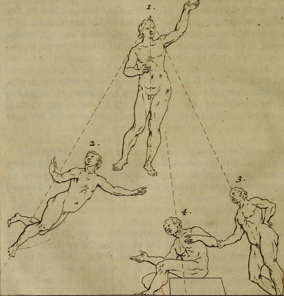 An illustration from Groot schilderboek : waar in de schilderkonst in al haar deelen grondig werd onderweezen, ook door redeneeringen en printverbeeldingen verklaard : met voorbeelden uyt de beste konst-stukken der oude en nieuwe puyk-schilderen bevestigd : en derzelver wel- en misstand aangeweezen, 1712, leaf 747