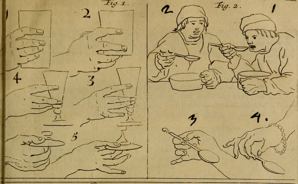 An illustration from Groot schilderboek : waar in de schilderkonst in al haar deelen grondig werd onderweezen, ook door redeneeringen en printverbeeldingen verklaard : met voorbeelden uyt de beste konst-stukken der oude en nieuwe puyk-schilderen bevestigd : en derzelver wel- en misstand aangeweezen, 1712, leaf 86