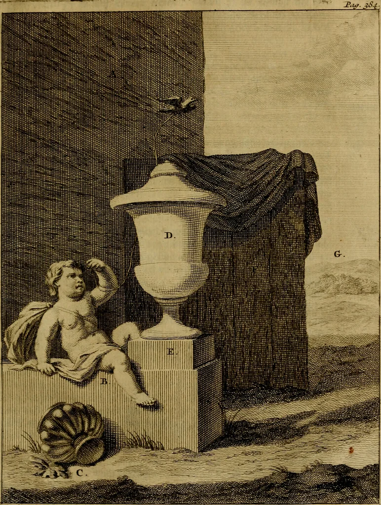 An illustration from Groot schilderboek : waar in de schilderkonst in al haar deelen grondig werd onderweezen, ook door redeneeringen en printverbeeldingen verklaard : met voorbeelden uyt de beste konst-stukken der oude en nieuwe puyk-schilderen bevestigd : en derzelver wel- en misstand aangeweezen, 1712, leaf 898