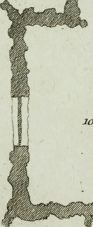 An illustration from Grotesque architecture, or, Rural amusement : consisting of plans, elevations, and sections, for huts, retreats, summer and winter hermitages, terminaries, Chinese, Gothic, and natural grottos, cascades, baths, mosques, Moresque pavilions, grotesque and rustic seats, green-houses, &c. : many of which may be executed with flints, irregular stones, rude branches, and roots of trees : the whole containing twenty-eight new designs, with scales to each : to which is added, an explanation, with the method of executing them, 1790, leaf 26