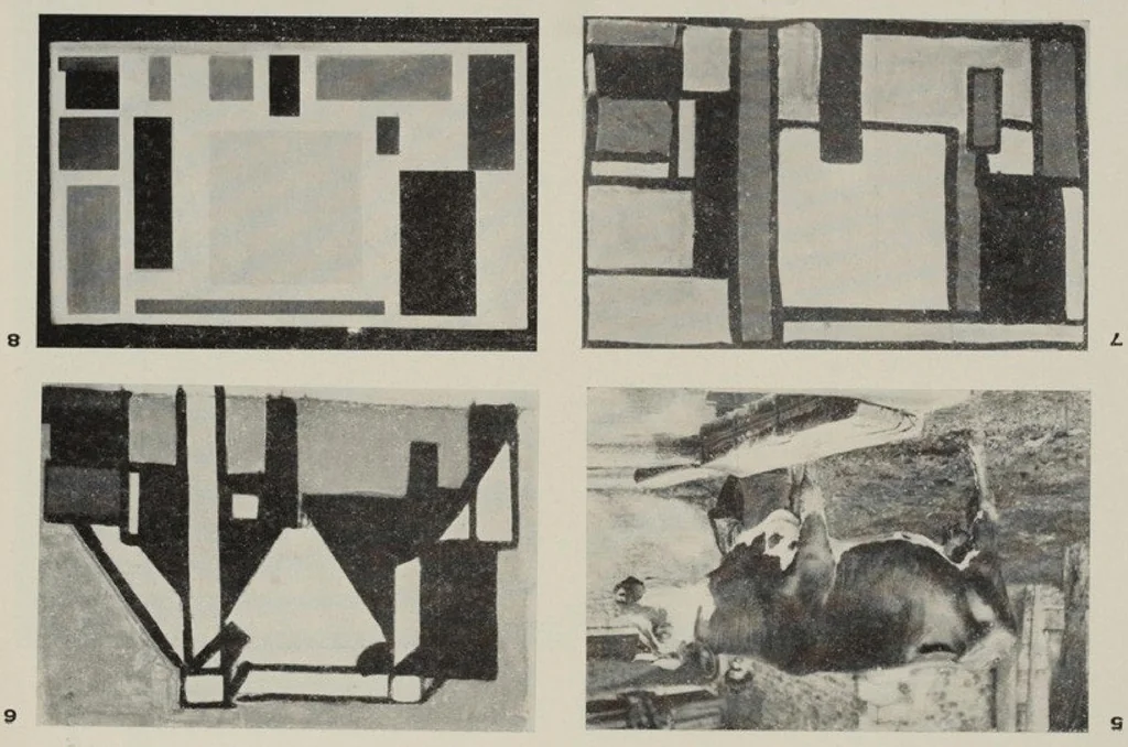 An illustration from Grundbegriffe Der Neuen Gestaltenden Kunst [Basic Concepts of the New Creative Art], 1925, leaf 45