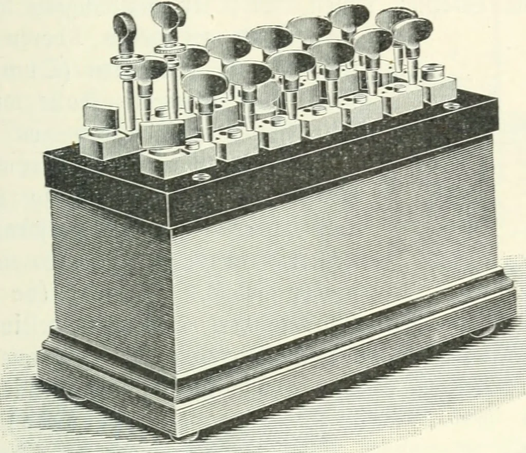An illustration from Grundlagen der Elekrotechnik, 1907, leaf 36