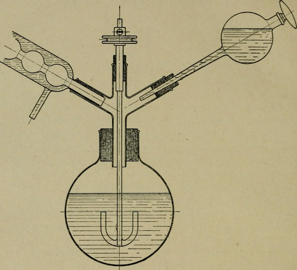 An illustration from Grundlegende operationen der farbenchemie, 1920, leaf 81