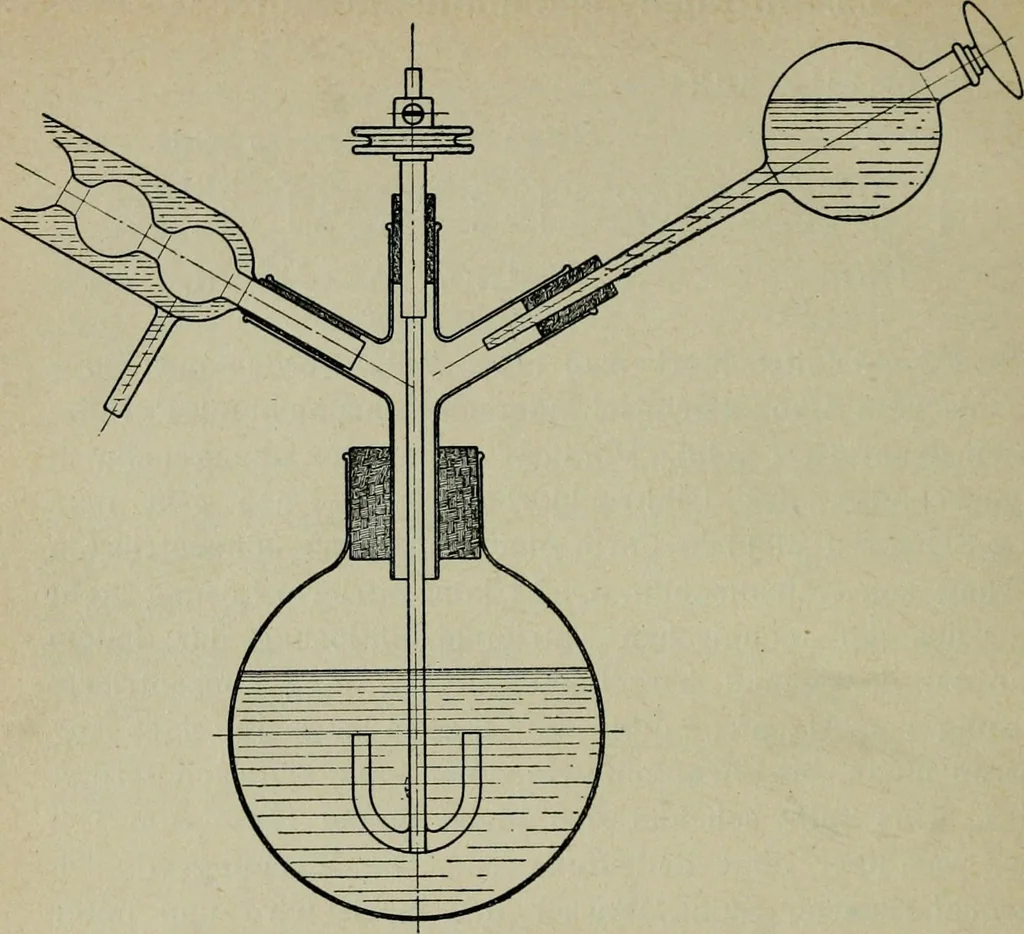 An illustration from Grundlegende Operationen der Farbenchemie, 1920, leaf 80