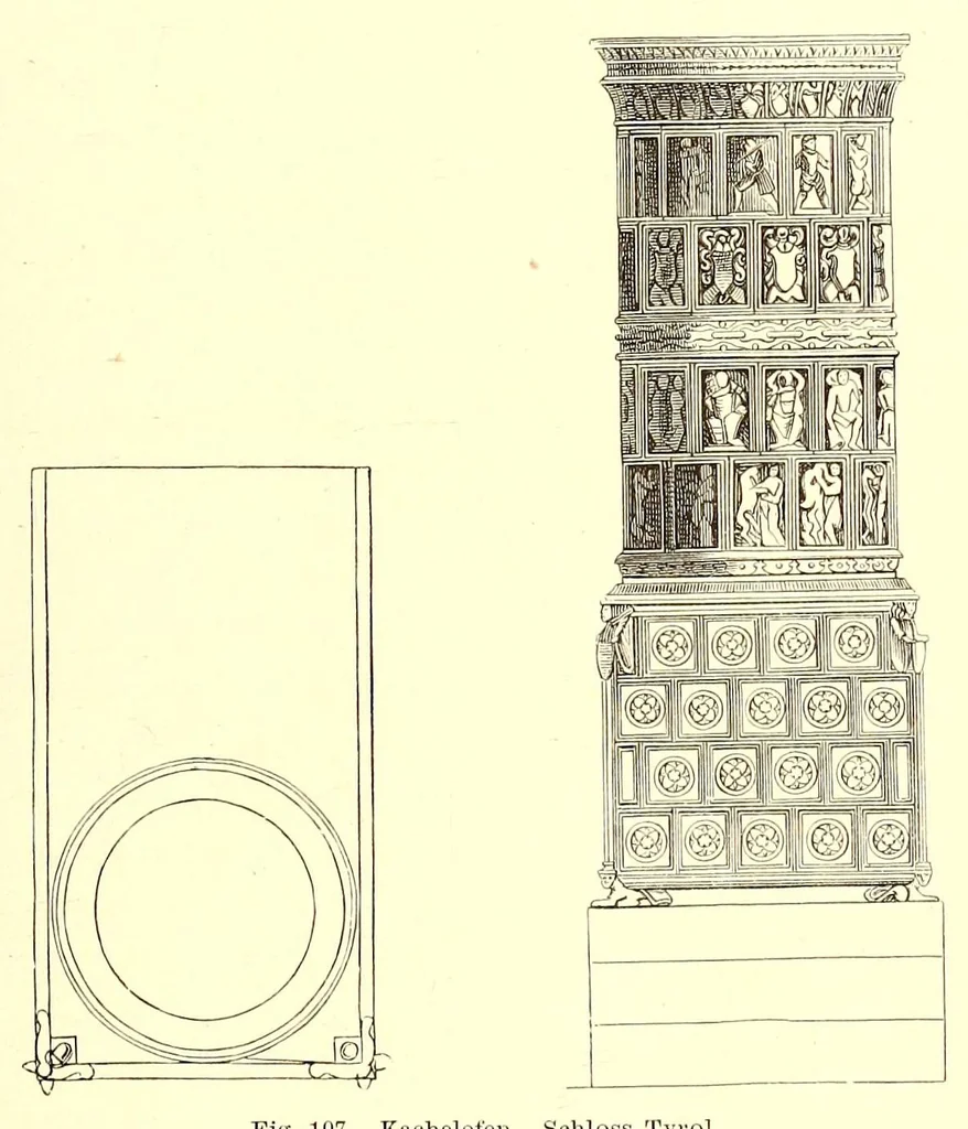 An illustration from Grundriss der keramik in bezug auf das kunstgewerbe. Eine historische darstellung ihres entwickelungsganges in Europa, dem Orient und Ostasien von den ältesten zeiten bis auf die gegenwart. Ein zuverlässiger führer für kunstfreunde, sammler, fabrikanten, modelleure und gewerbeschulen wie auchals ergänzung zur kunstgeschichte, 1879, leaf 251