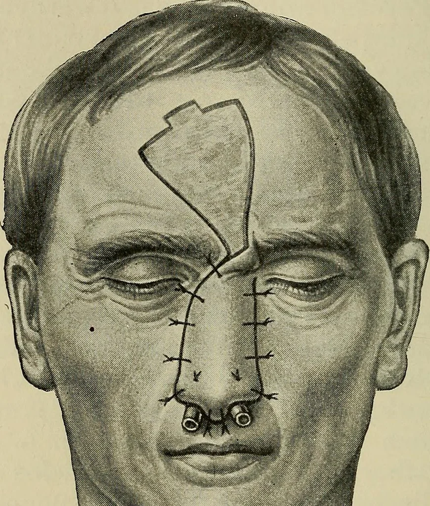 An illustration from Grundriss und Atlas der allgemeinen Chirurgie, 1905, leaf 110