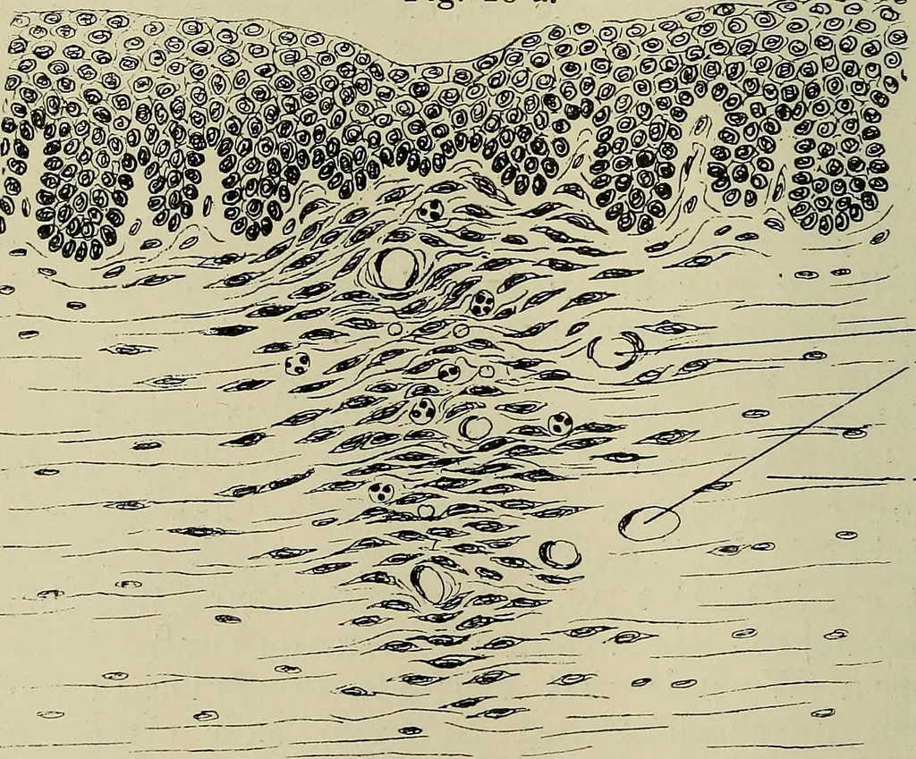 An illustration from Grundriss und Atlas der allgemeinen Chirurgie, 1905, leaf 58
