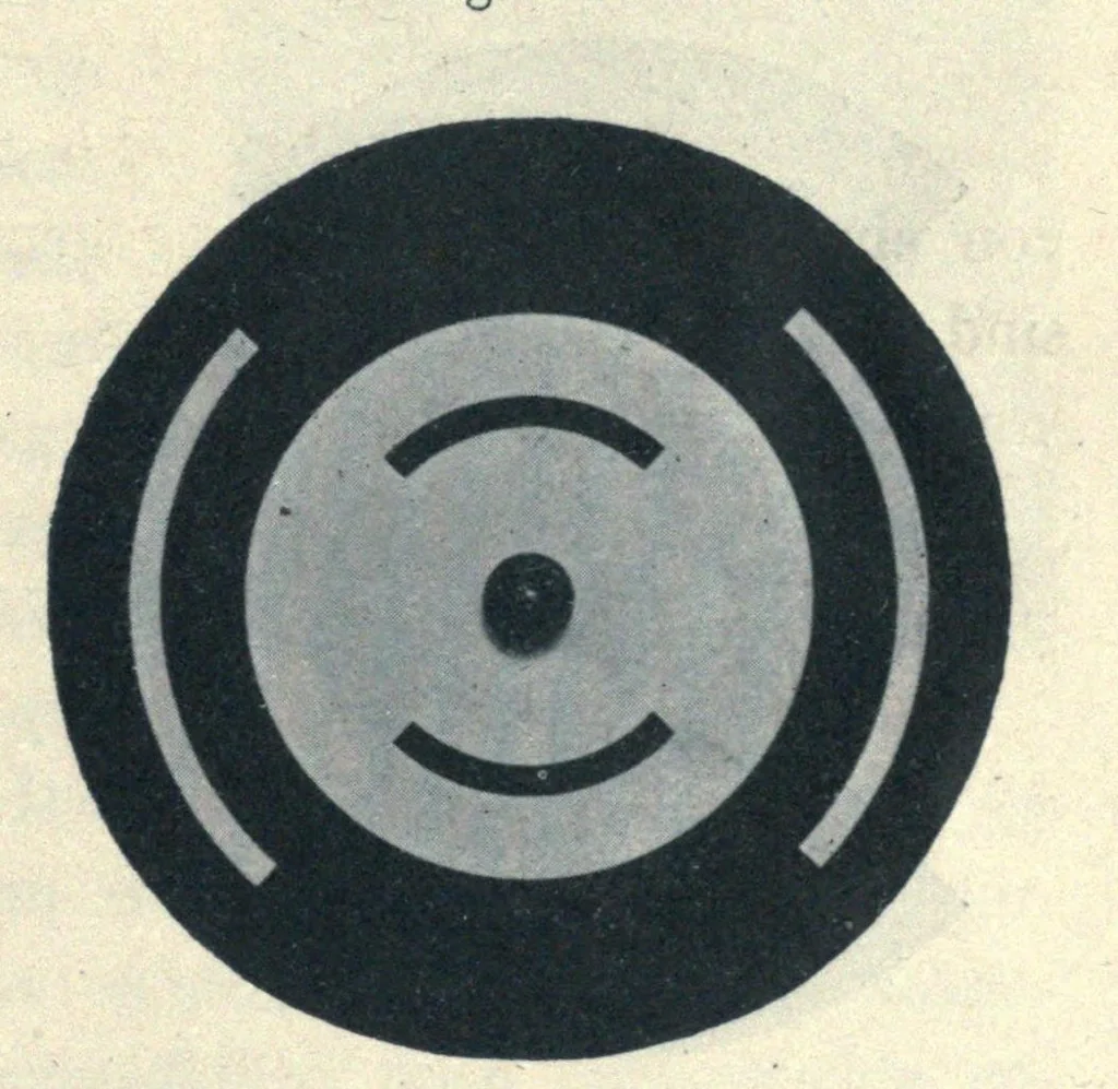An illustration from Grundzüge der Lehre vom Lichtsinn, 1920, leaf 133