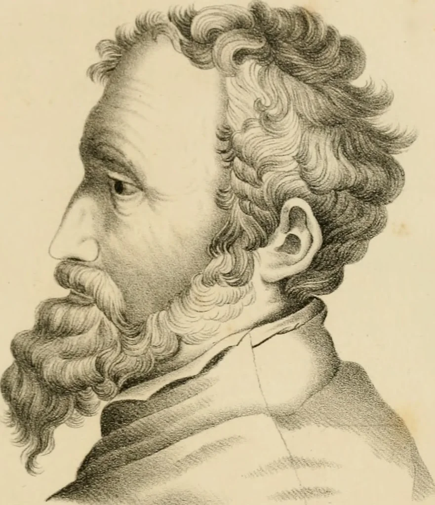 An illustration from Grundzüge der Phrenologie; oder, Anleitung zum Studium dieser Wissenschaft, 1842, leaf 390