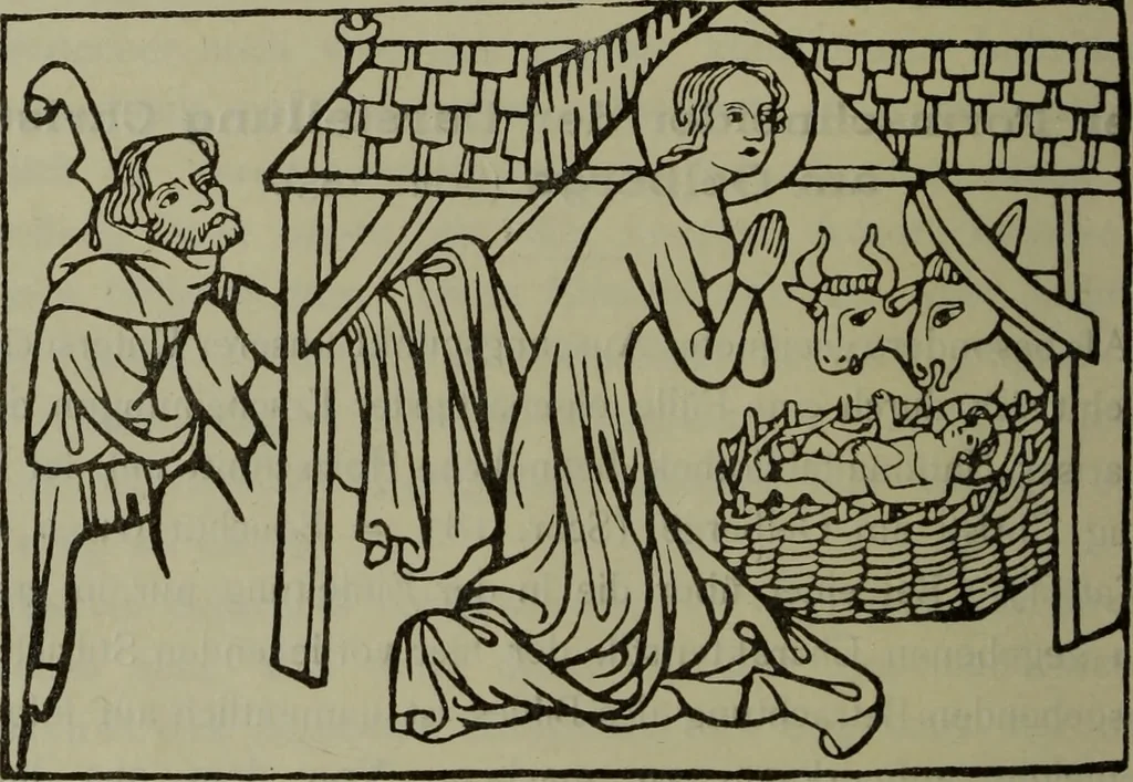 An illustration from Gruppierungsversuche im Bereiche des ältesten Holzschnittes, 1911, leaf 19