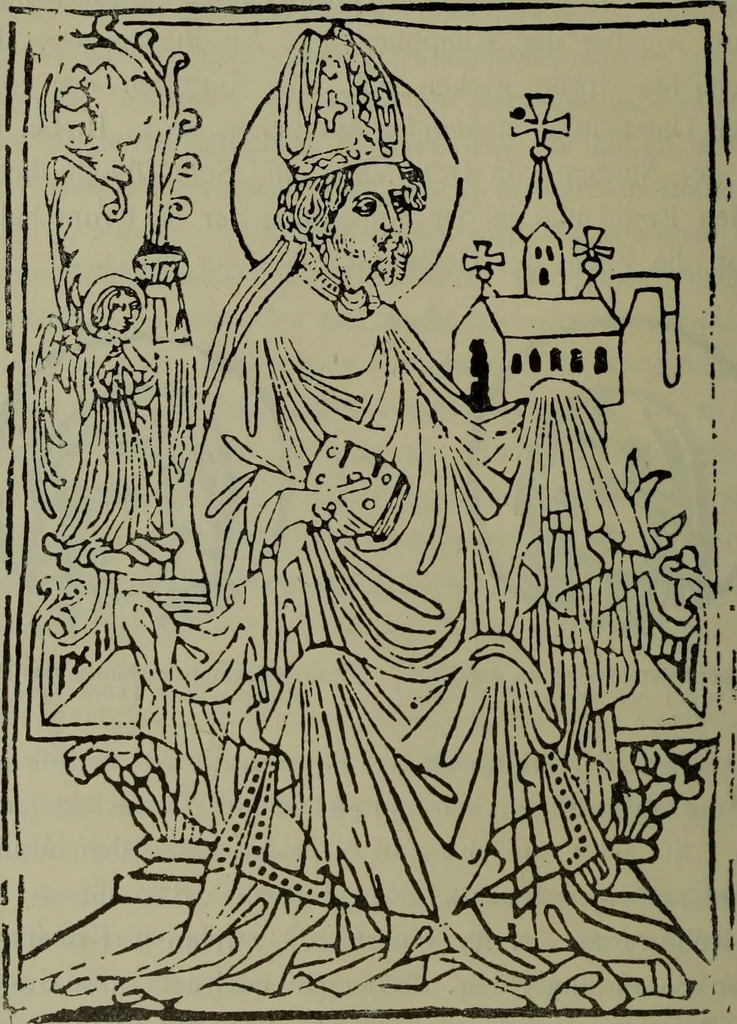 An illustration from Gruppierungsversuche im Bereiche des ältesten Holzschnittes, 1911, leaf 31