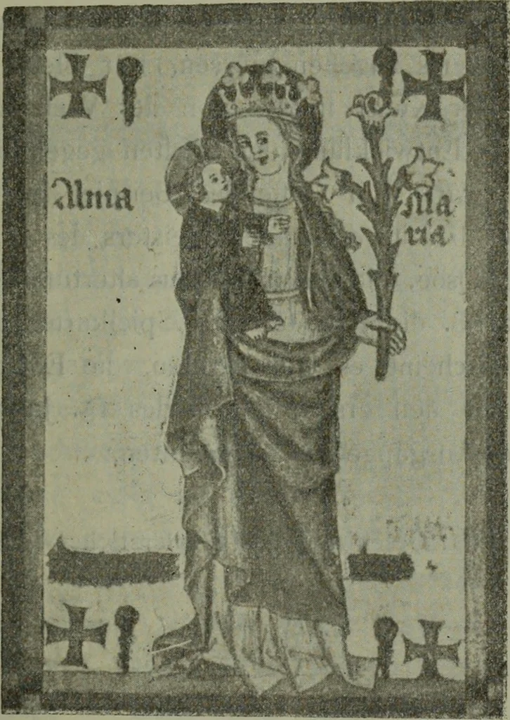 An illustration from Gruppierungsversuche im Bereiche des ältesten Holzschnittes, 1911, leaf 38