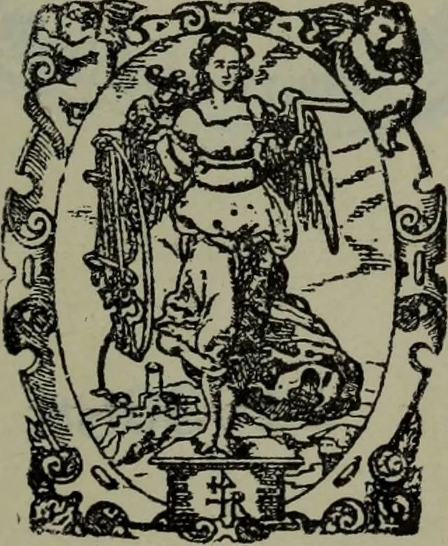 An illustration from Gruppierungsversuche im Bereiche des ältesten Holzschnittes, 1911, leaf 8