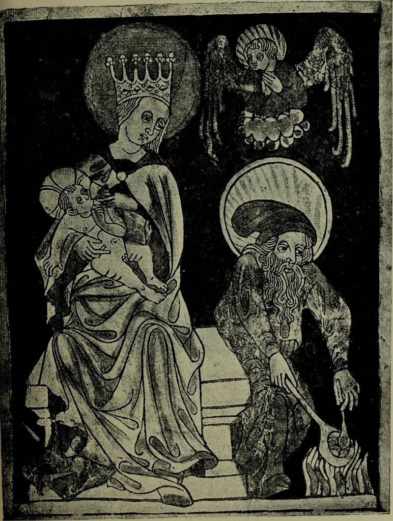 An illustration from Gruppierungsversuche im Bereiche des ältesten Holzschnittes, 1911, leaf 88