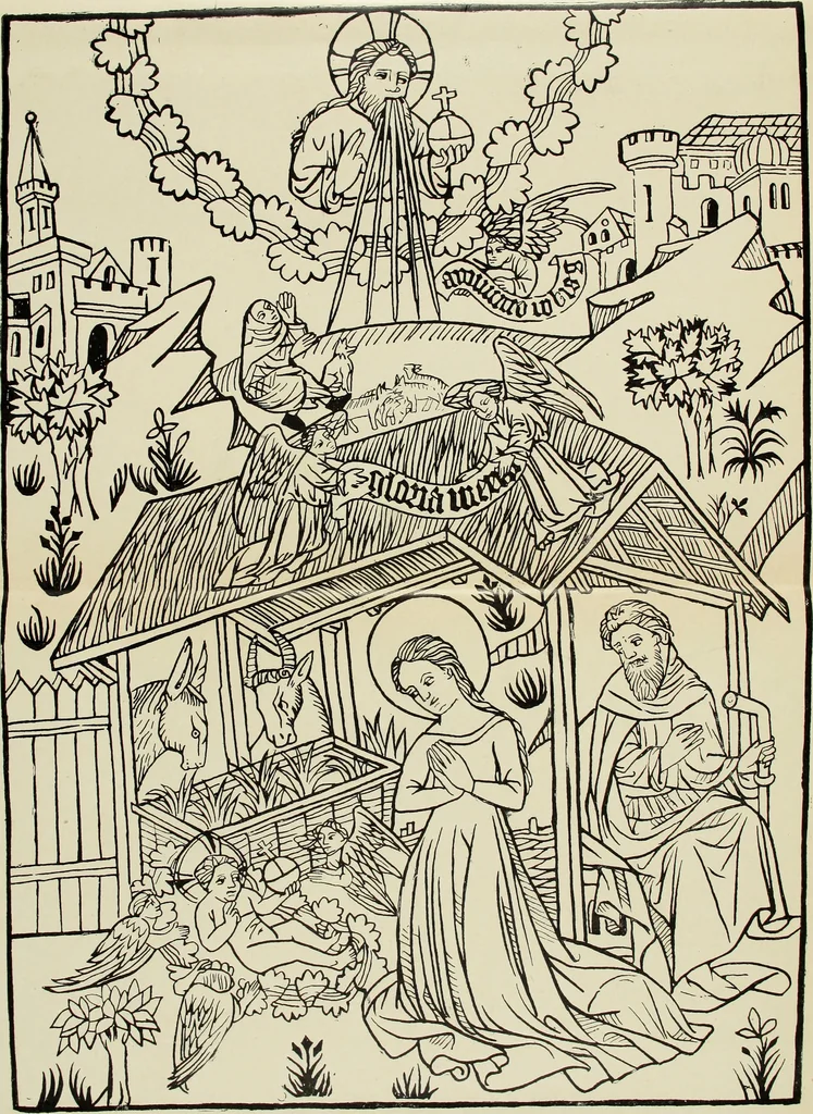 An illustration from Gruppierungsversuche im Bereiche des ältesten Holzschnittes, 1911, leaf 90