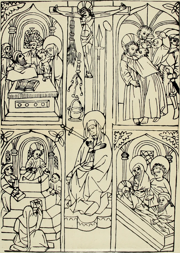 An illustration from Gruppierungsversuche im Bereiche des ältesten Holzschnittes, 1911, leaf 94