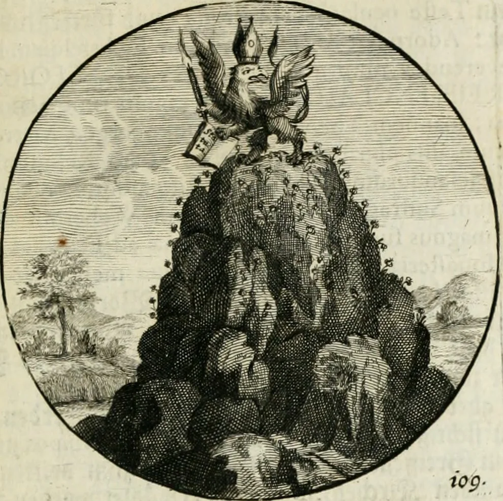 An illustration from Gryphus principalis, sive, Typus boni principis : XII titulis repræsentatus et reverendissimo ... Ioanni Philippo, S.R.I. principi, episcopo Herbipolensi ... oblatus humillime, 1712, leaf 114