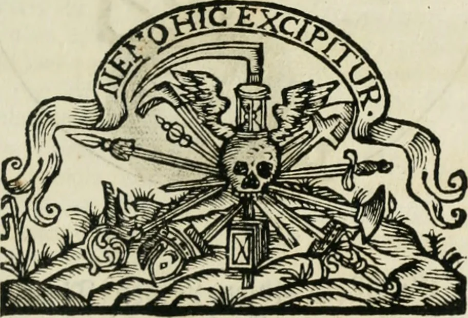 An illustration from Gryphus principalis, sive, Typus boni principis : XII titulis repræsentatus et reverendissimo ... Ioanni Philippo, S.R.I. principi, episcopo Herbipolensi ... oblatus humillime, 1712, leaf 444