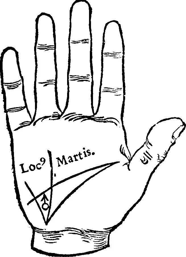 An illustration from Chiromantia., 1546, leaf 86