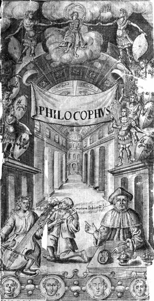 An illustration from Philocophus, or, the deafe and dumbe mans friend : exhibiting the philosophicall verity of that subtile art, which may inable one with an observant eie, to heare what any man speaks by the moving of his lips ... apparently proving, that a man borne deafe and dumbe, may be taught to heare the sound of words with his eie, & thence learne to speake with his tongue, 1648, leaf 4