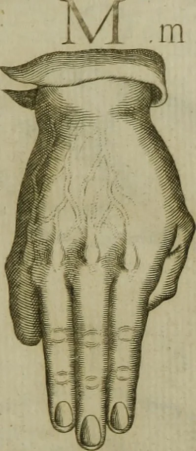 An illustration from Reduction de las letras y arte para enseñar a [h]ablar los mudos, 1620, leaf 164