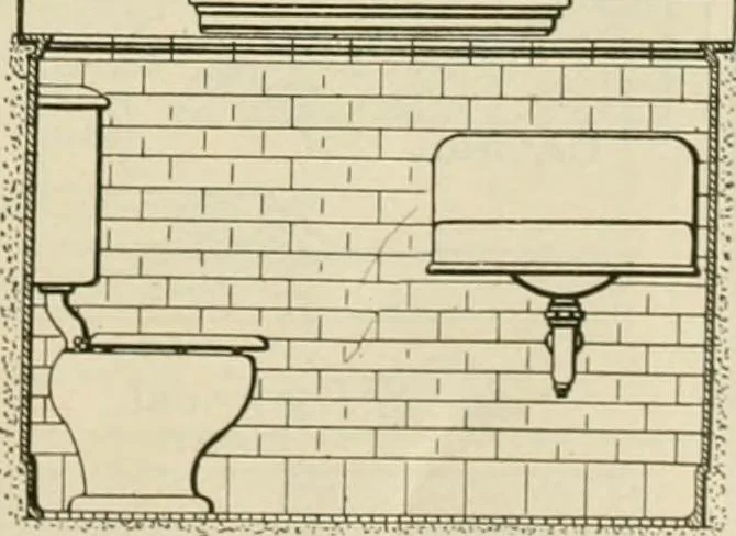 An illustration from Guaranteed building plans with interior views and details : a standard collection of new, original and artistic designs of cottages, bungalows, residences and flats of frame, brick, cement, plaster, concrete blocks, hollow tile, stucco, etc. and farm buildings of all descriptions together with interior and exterior details and interior views arranged and described by William A. Radford., 1915, leaf 172