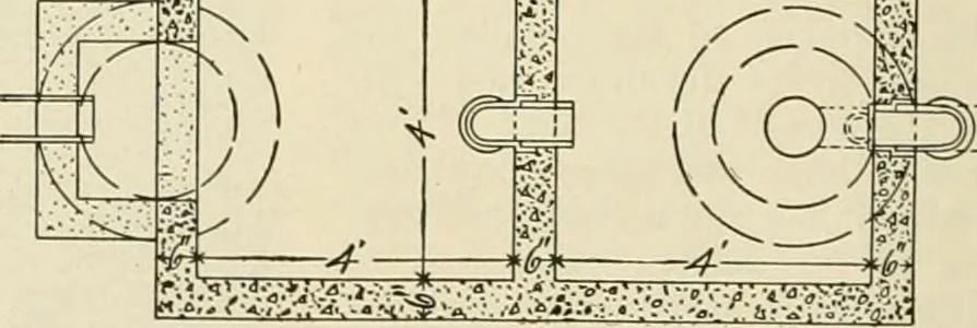 An illustration from Guaranteed building plans with interior views and details : a standard collection of new, original and artistic designs of cottages, bungalows, residences and flats of frame, brick, cement, plaster, concrete blocks, hollow tile, stucco, etc. and farm buildings of all descriptions together with interior and exterior details and interior views arranged and described by William A. Radford., 1915, leaf 195