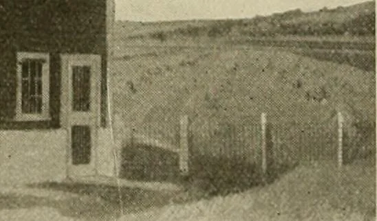 An illustration from Guaranteed building plans with interior views and details : a standard collection of new, original and artistic designs of cottages, bungalows, residences and flats of frame, brick, cement, plaster, concrete blocks, hollow tile, stucco, etc. and farm buildings of all descriptions together with interior and exterior details and interior views arranged and described by William A. Radford., 1915, leaf 211