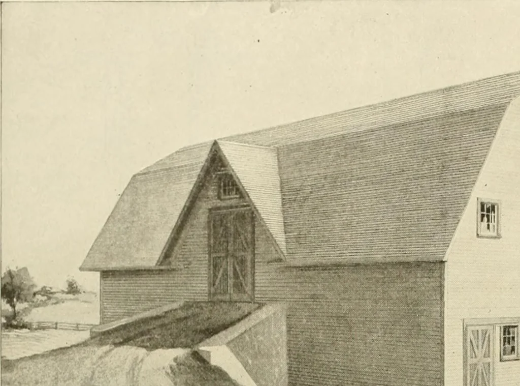 An illustration from Guaranteed building plans with interior views and details : a standard collection of new, original and artistic designs of cottages, bungalows, residences and flats of frame, brick, cement, plaster, concrete blocks, hollow tile, stucco, etc. and farm buildings of all descriptions together with interior and exterior details and interior views arranged and described by William A. Radford., 1915, leaf 219