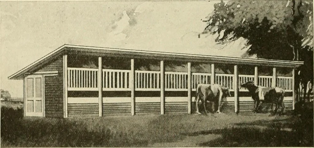 An illustration from Guaranteed building plans with interior views and details : a standard collection of new, original and artistic designs of cottages, bungalows, residences and flats of frame, brick, cement, plaster, concrete blocks, hollow tile, stucco, etc. and farm buildings of all descriptions together with interior and exterior details and interior views arranged and described by William A. Radford., 1915, leaf 227